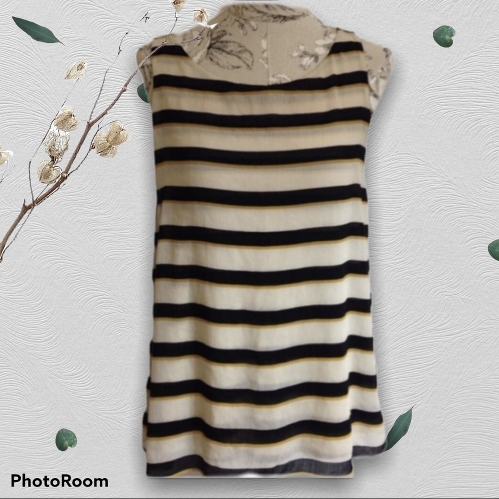 𝅺loft Striped Sleeveless Top M